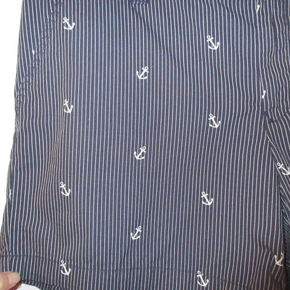 Tommy Hilfiger Shorts Women 14 Striped Anchors Twill Mid Rise Nautical Sail NWT - Picture 3 of 10